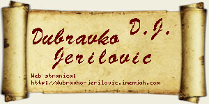 Dubravko Jerilović vizit kartica